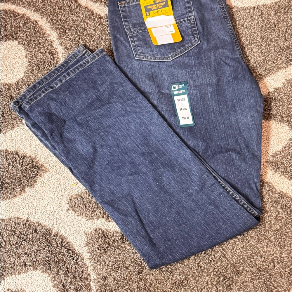 Carhartt Blue Relaxed Fit Jeans with Timeless Appeal